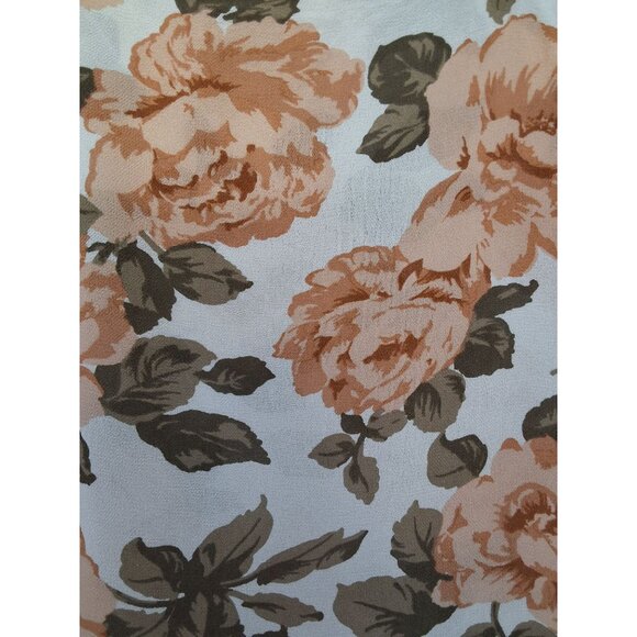 Reformation Dixie Womens Mini Dress Rose Floral Print Peach/White Tie Shoulder X - Picture 4 of 6